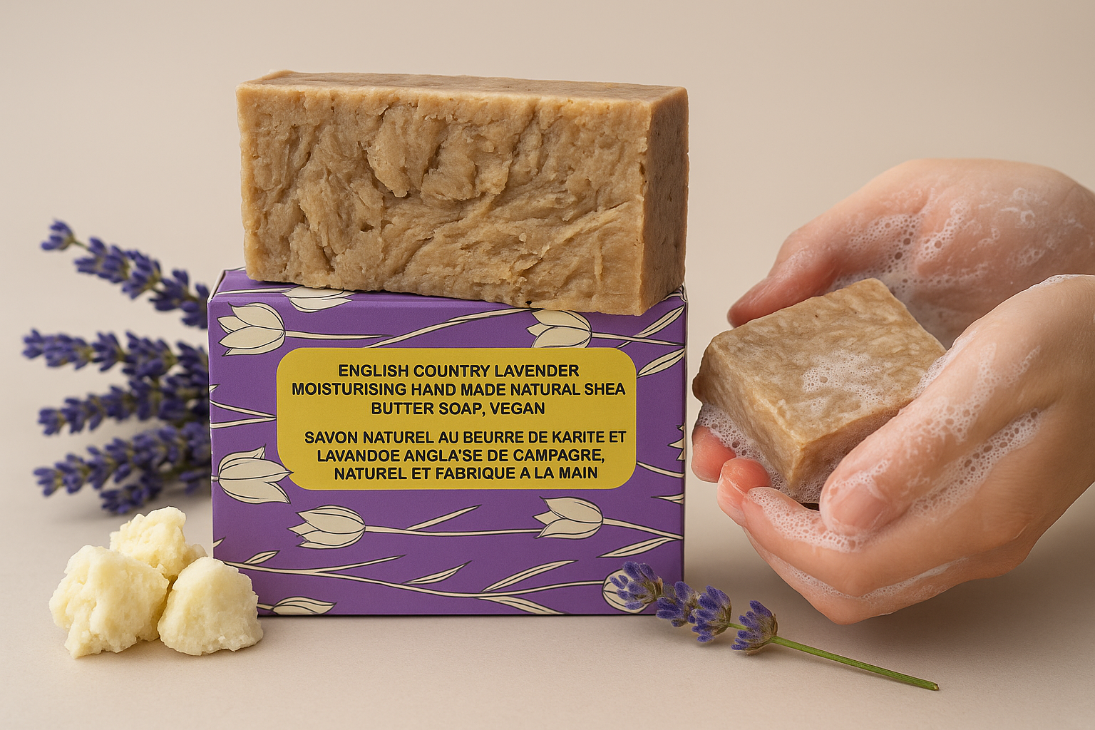 The Magic of Pure Lavender Oil in Shea Butter Soap: A Soothing Experience for Mind and Skin