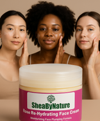 Rose Re-Hydration Face Cream with Shea Butter, Vegan Collagen, Rose Oil and Antioxidants (60ml)