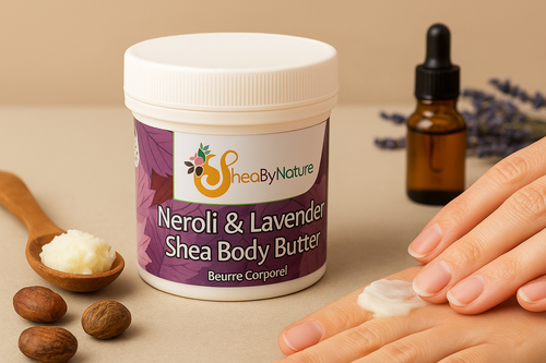 Sheabynature  Neroli and Lavender Body Butter with Organic Unrefined Fair Trade Shea Butter, 100% Natural Oils -250g Tub -