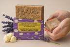 6 Bars of Country Lavender Natural Handmade Soap with Organic Unrefined, Fair Trade Shea Butter, Coconut and Olive Oil (115-135g)