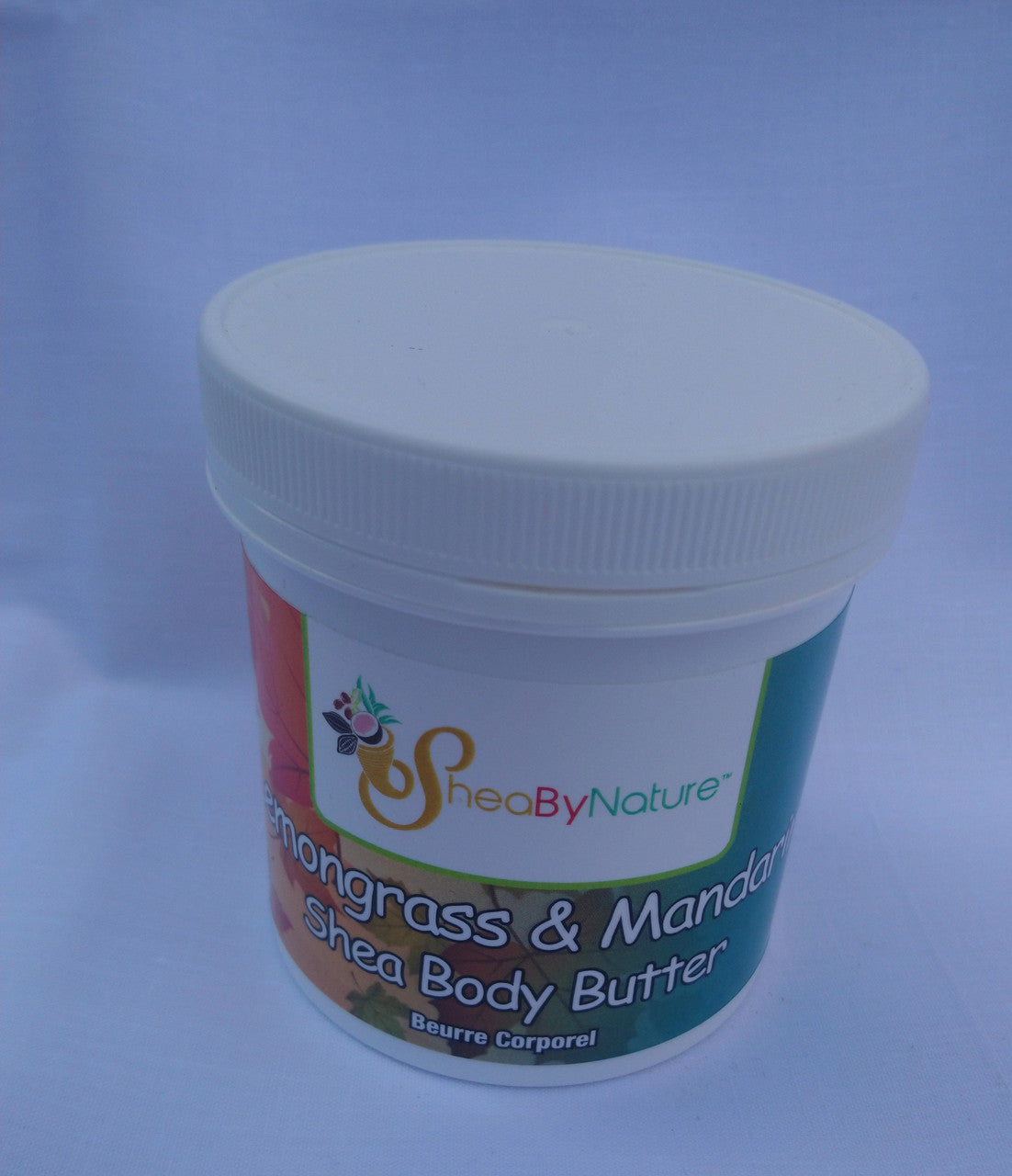Sheabynature Lemon grass & Mandarin Shea Butter Body Butter, Refreshing Intensive Body Moisturiser for very Dry Skin. 100% Natural Hand made. 250g e