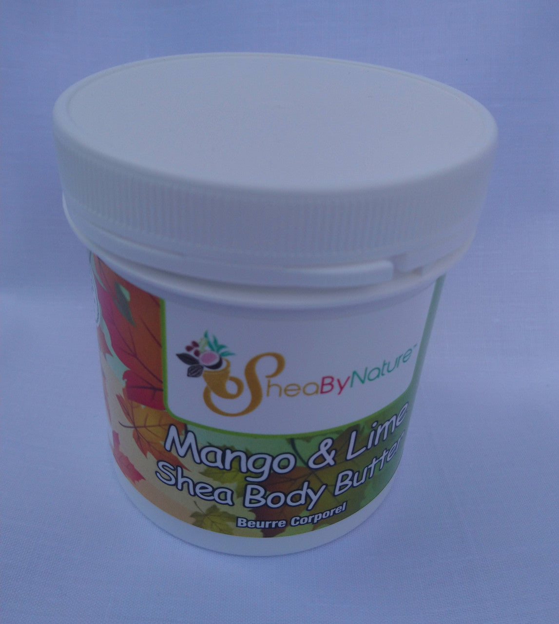 Mango and Lime Shea Butter Body Butter with Organic Unrefined, Fairly Traded Shea Butter and Mango Seed Butter. Intense Hydration for Dry Skin (250g)
